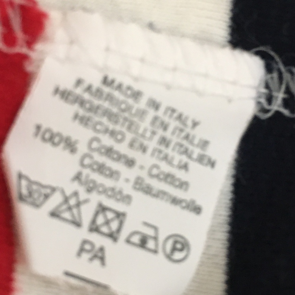 Brandy Melville Short Sleeve Striped T-Shirt 100% Cotton Casual Stretch Relaxed - Picture 6 of 6